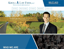 Tablet Screenshot of kroll-lawoffice.com